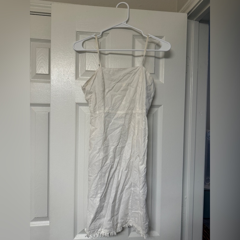 Japna White Cotton Dress